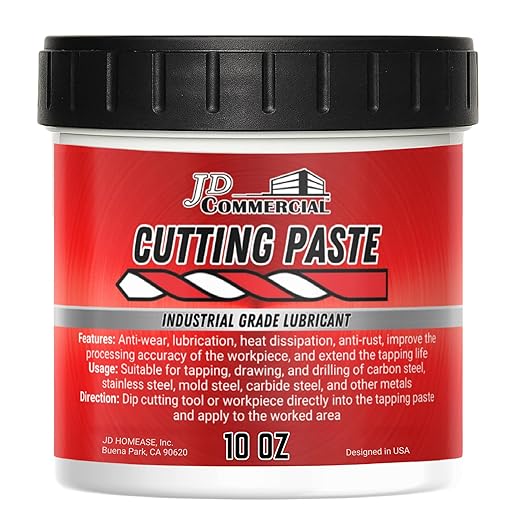 Cutting Paste 10 OZ, Cutting, Tapping, and Drilling Lubricant for All Metals, Reduces Heat, Extends Tool Life & Improves Precision, for Drilling, Milling, Threading, and More