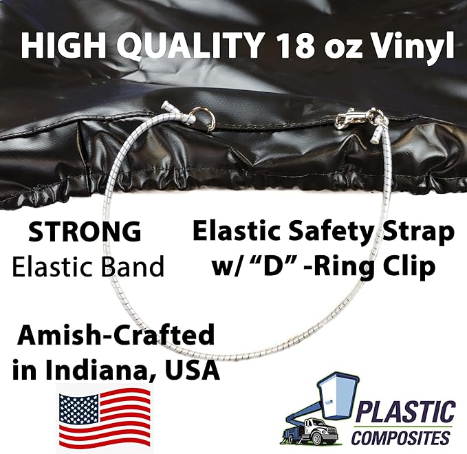 Bucket Truck Parts Economy Line Elastic Banded Bucket Cover, Fits 1.5 Man Bucket 28"x34" Edge to Edge
