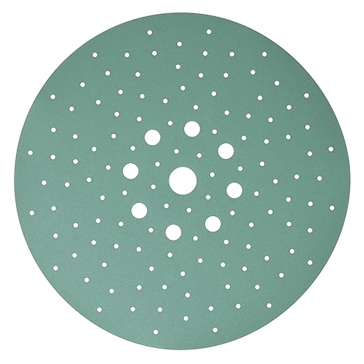 Serious Grit - 225mm 9-Hole 180 Grit Drywall Sanding Discs - Fits Festool Planex LHS 225 Sanders - Heavy-Duty Hook & Loop Film Abrasives - Dust-Free Multi-Hole Drywall Sander Sandpaper - 25 Pack