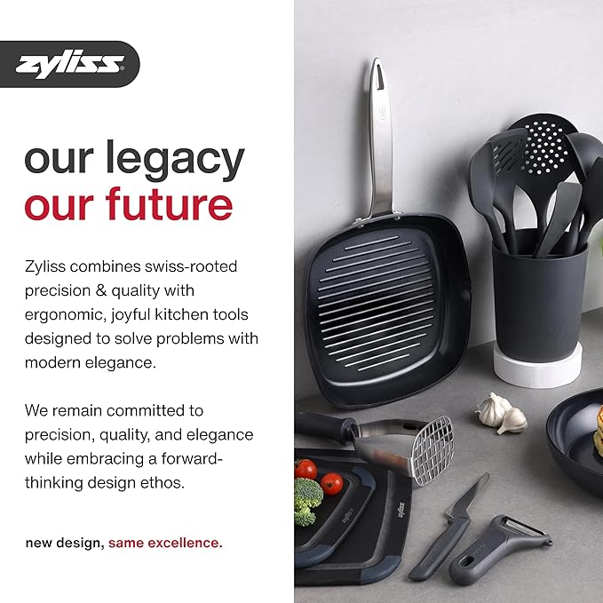 Zyliss Utility Kitchen Knives with Sheath Covers - Dishwasher Safe - Stainless Steel Kitchen Knives Perfect for Cutting Meat, Vegetables & Fruit - 2 Piece Serrated Utility Set