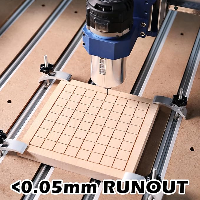 Genmitsu 710W CNC Compact Router 65mm Diameter, Spindle Motor with LCD Digital Display 6 Adjustable Speeds, 1/8??ER11 Collet, 4 Carbon Brushes, for CNC Milling Machine