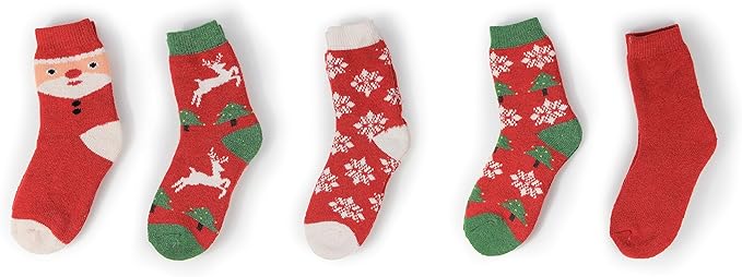 BomKinta Boot Socks for Women Winter Solid Thick Warm Socks Cozy Crew Socks Christmas Gift