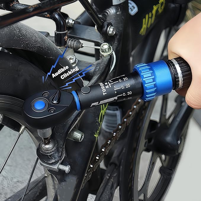 1/4" Drive Small Torque Wrench 1-8 Nm (8.85-70.8 in lb) 짹3% Precision, Dual-Direction 72-Tooth Click Torque Wrench for Bicycle, Electronics, Small Engine Repair, and Delicate Fasteners