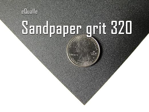320 Grit Sandpaper Sheets 100 Pack 9x11 in Bulk Sandpaper Multi-Surface Precision Sanding Wood Metal Paint Removal Rust Removal Papel De Lija Surface Preparation Woodworking