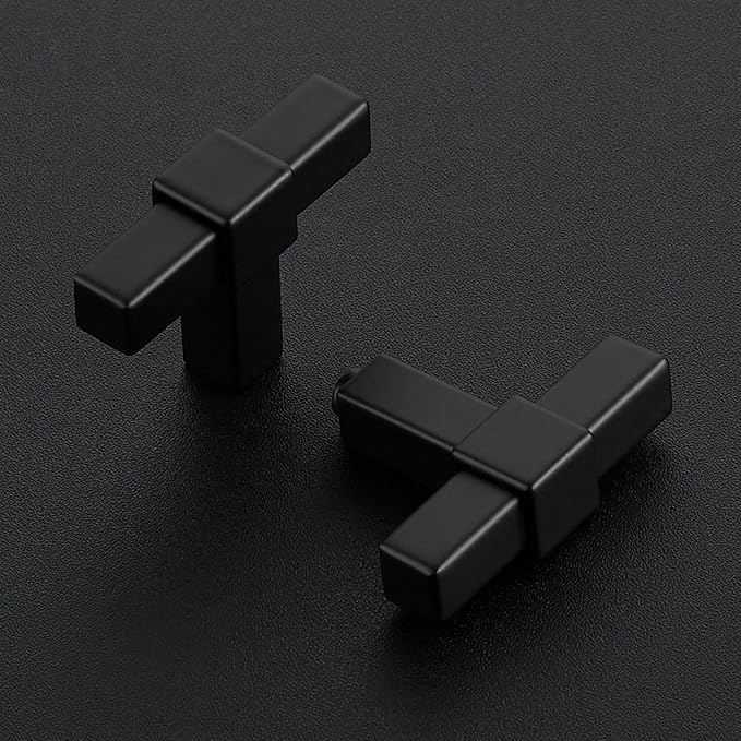 20 Pack Black Cabinet Handles - 2" Overall Length Cabinet Pulls Matte Black Drawer Pulls Closet Hardware Kitchen Handles
