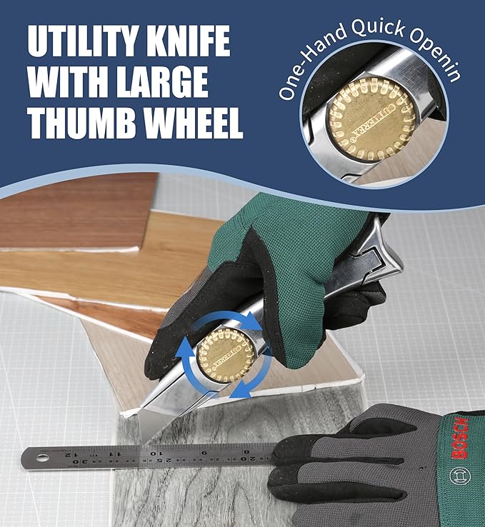 Heavy Duty SharkKnife VinylKnife UtilityKnife Roofing Knife Delphin Dolphin Carpet Knife, 4pcs Knives & 30 Blades