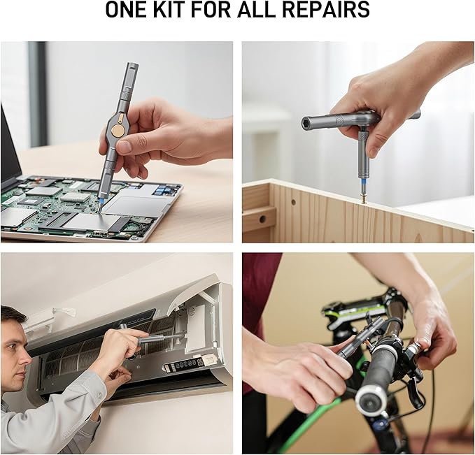 42 in 1 Magnetic Screwdriver Set, Ratchet Screwdriver Set, Multi Bit Screw Driver Set Kit with Case, Portable Repair Tool for Electronics, PC, Glasses, Bicycles, Watch, Furniture & DIY