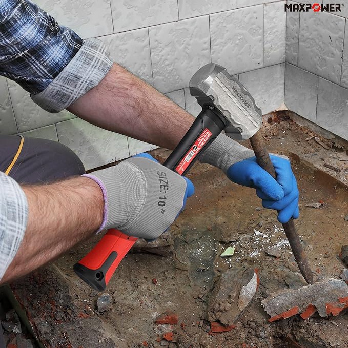 MAXPOWER 2LB Sledge Hammer, 9-1/4" Fiberglass Handle