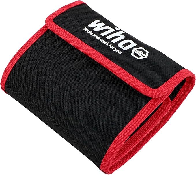 Wiha 28188 Drive-Loc VI Wallet Set, 32 Piece, Phillips, Slotted, Square, Torx, Hex & Nut Drivers, SoftFinish Handle