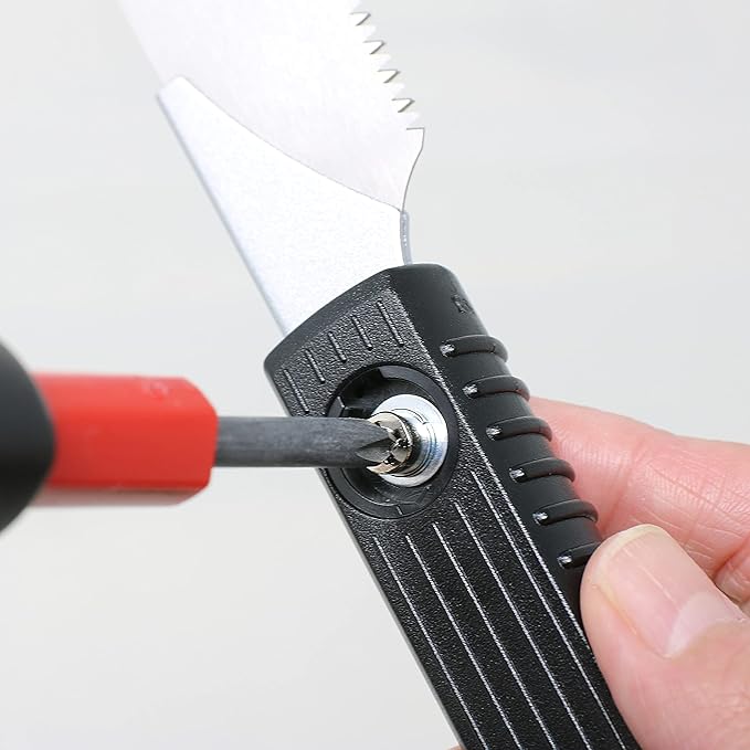 KAKURI Mini Japanese Pull Saw 4.7" with Sheath - Ryoba Double Edge Handsaw for Woodworking & PVC Cutting - Small Craft Saw, Made in Japan