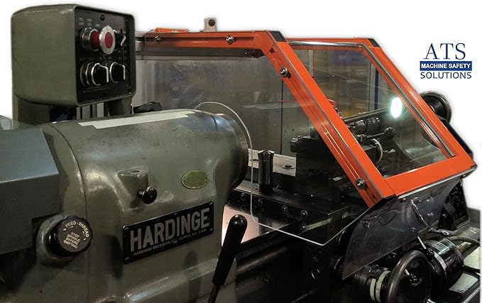 Hinged Lathe Guard for Hardinge HLV/Toolroom Lathes, 12??Wide, Standard Model, No Interlock. Part # LG-TR2 by ATS Machine Safety Solutions