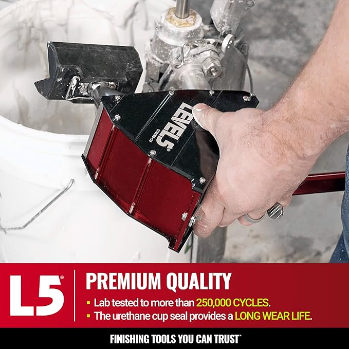 LEVEL5 Drywall Compound Pump | Fill Flat Boxes & Tapers (Gooseneck Sold Separately) | Professional Grade Equipment | Free Box Filler Valve | Drywall Sheetrock Gyprock | 4-771