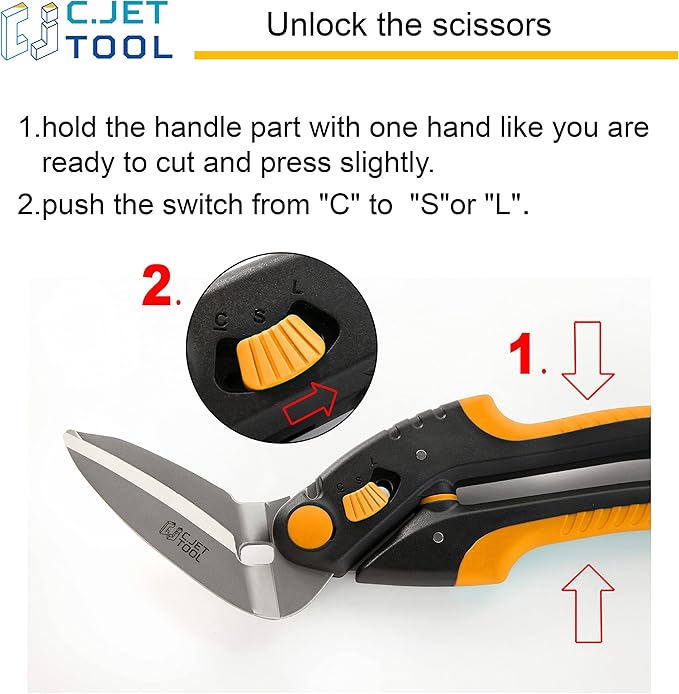 10" Heavy Duty Scissors - Carpet Cutter, Industrial Multipurpose Tool for Cardboard, Leather, Pruning, Gardening - Professional Soft Grip Stainless Steel (Orange)