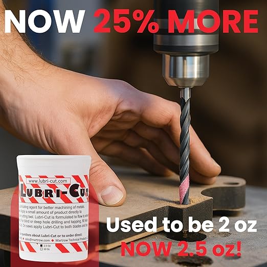 Cutting Paste for Drilling Metal - 2.5 Oz Tub (6-Pack) - Made in USA | Beeswax Cutting Oil for Drilling | High Performance Tapping & Cutting Wax | Saw Blade Lubricant & Drill Cutting Fluid