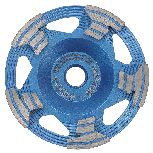 PRODIAMANT 4??Diamond Cup Wheel, 5/8??11 Arbor, Wet/Dry, Max 15,300 RPM ??Concrete & Masonry Grinding for Angle Grinders (Model PD-ST51-i58-100mm)