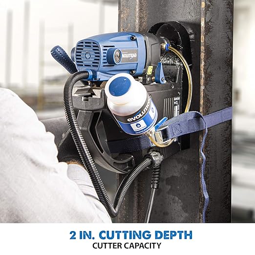 Evolution Heavy Duty 1-1/8 inch Industrial Magnetic Drill with Carry Case - S28MAG