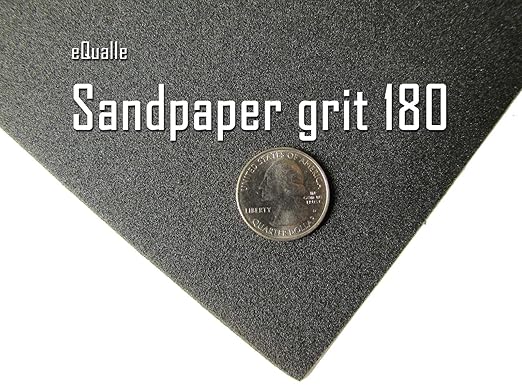 180 Grit Sandpaper Sheets 50 Pack 9x11 in ??Fine Silicon Carbide for Smooth Finish Prep, Clear Coat Sanding ??Wet or Dry Use, Lija para Madera y Metal, Grano 180, USO en Seco o H첬medo, Precisa