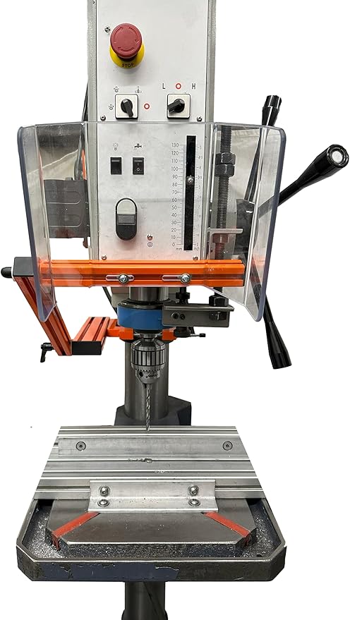 ATS Safety, Drill Press Guard, Part # DPG-ES2 LARGE fits Machines with Column Diameters of 4.0 ??6.5 inches, Safety Accessories Made in USA