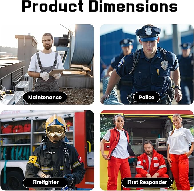 Professional Multi-Purpose Firefighting Tool Set, 4-Piece Spring Steel Pry Bar Group, Emergency Tool Kit for Firefighters And Emergency Responders