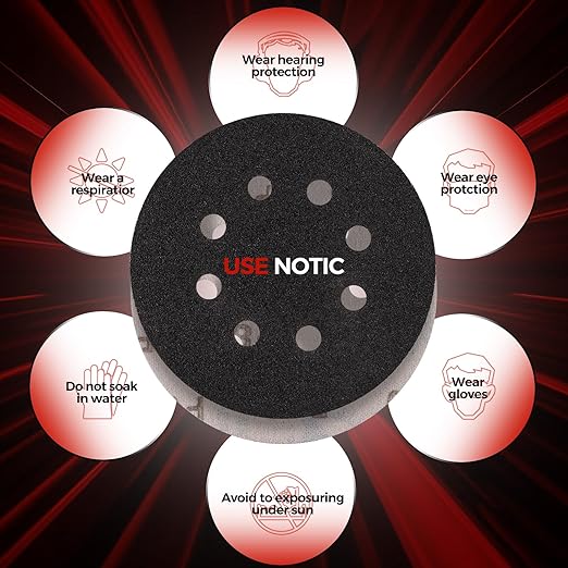 100PCS 5 inch Silicon Carbide Sanding Discs 150 Grit, Wet Dry Orbital 5 Sander Hook and Loop Sandpaper Disc, Best for Metal,Automotive,Wood Polishing