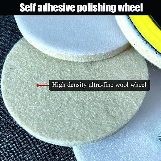 15 PCS Diamond polishing Pads Kit with Backer Pad, Quartz countertop Repair kit, 50-10000 Grit 4 inch Polisher Wheel Disc for Granite, Marble, Concrete, Stone, Glass, Ceramic Tile Polishing