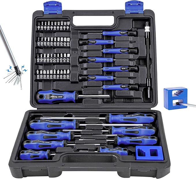 CARTMAN 59 Pieces Precision Screwdriver Set竊똏rofessional Magnetic Repair Tool Kit for Home, Bicycle Office Equipment And Car Repairs