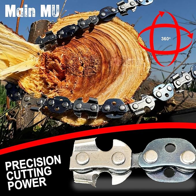 2 Pack High Limb Rope Saw 55 Inch – Dual Sided Manual Chainsaw with 70 Sharp Teeth Tree Rope Chain Saw for High Limbs with Storage Box – Heavy Duty Rope Saw for Tree Cutting, Camping & Survival