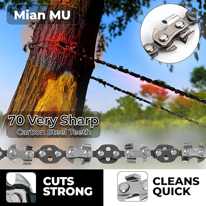 55 Inch High Limb Rope Saw – Dual Sided Pocket Chainsaw with 70 Sharp Teeth 360° – Rope Tree Saw High Limb Tool with Storage Box for Outdoor Adventures