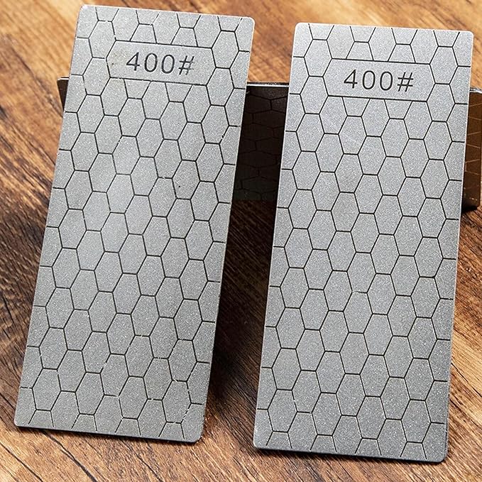 Diamond Sharpening Stone for 5 PCS Diamond Plate Honing Stone for Kitchen Sharpening Dull Knives Grindstone, 240/400/600/1000/3000 Grit