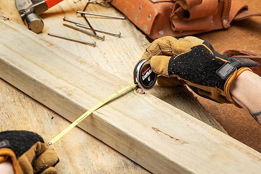 Crescent Lufkin 1/4" x 6' Executive짰 Diameter Yellow Clad A19 Blade Pocket Tape Measure - W606PD