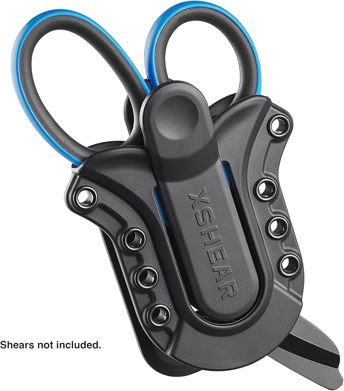 XShear Tactical Holster, Rugged and Secure Holster for XShear 7.5" Trauma Shears, MOLLE Compatible