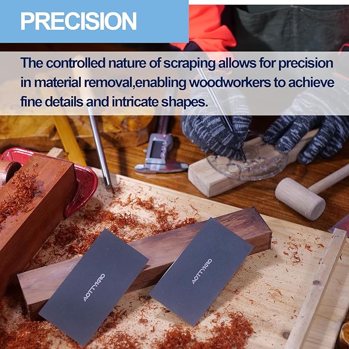 New Cabinet Scraper Cards with 2 shapes,Cabinet Scraper for multi-functional engraving,deburring,polishing,contour sanding,Card Scraper Tool for precision machining and confined spaces