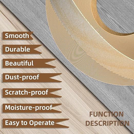 GSCIT Club Birch Edge Banding, 13/16 inch x 25ft roll of Veneer Edge Banding -Pre-glued Flexible, Real Wood Tape Banding for Cabinet Repair Furniture Restoration