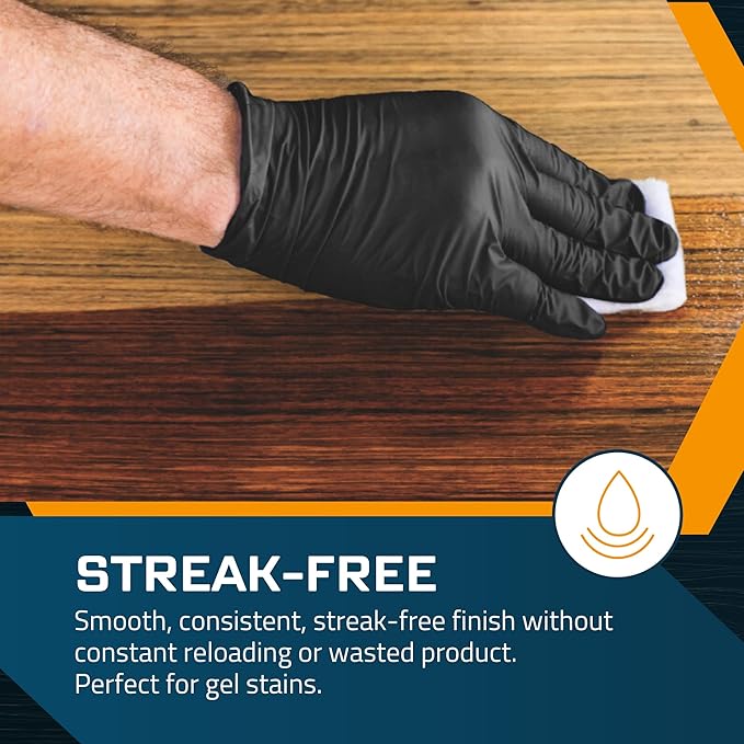 M훮KRS Stain Pad, Cut-to-Size Staining Pads, 2-Pack, Lint, Snag, Streak-Free Applicator, Micro Brush Material, Wood Stains and Oil Based Finishes, Easy to Use with Consistent Application