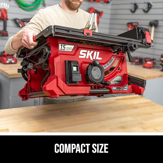 SKIL 15 Amp 8-1/4" Compact Portable Jobsite Table Saw (Stand SFS0001 Sold Separately)-TS6308-00