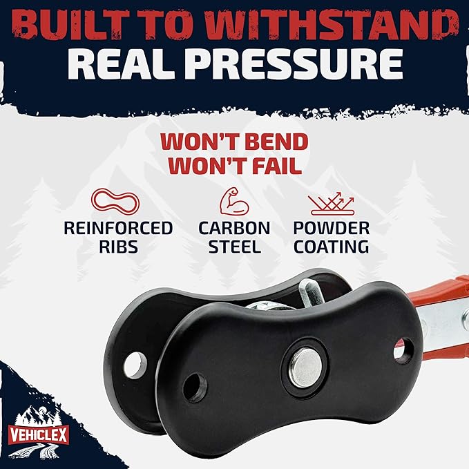 Vehiclex Brake Caliper Compression Tool ??Heavy Duty Brake Pad Spreader Tool with Ratcheting Handle & Rib-Reinforced Plates ??Caliper Piston Compressor Tool for Cars, SUVs, and Light Trucks