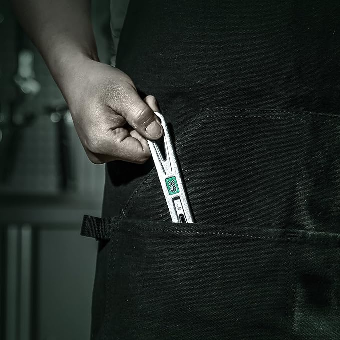 SK 8-Inch Adjustable Wrench, 1" Jaw Capacity, Cr-V Steel, SAE&Metric Scales