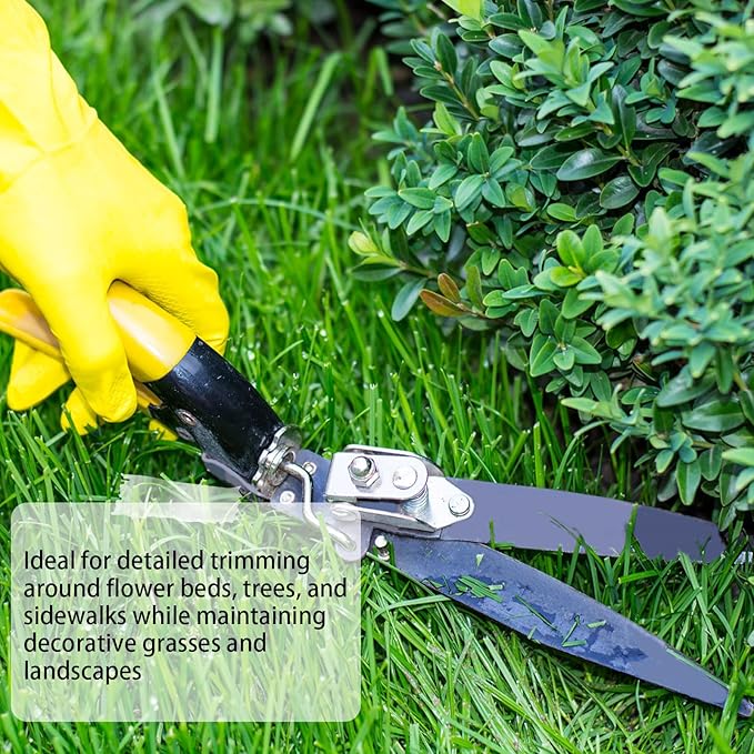 Flower Bed and Grass Shear - Extra Sharp Garden Hand Pruners, Comfortable Ergonomic,Easier Cutting, Less Effort - Gardening Scissors, yellow