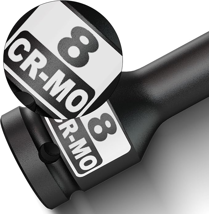 1/2" Drive 8 mm Hex Impact Bit Socket, H8 Allen Bit Socket, Metric, Cr-Mo Steel, Automotive Repair Industrial Maintenance and DIY Enthusiasts Alike