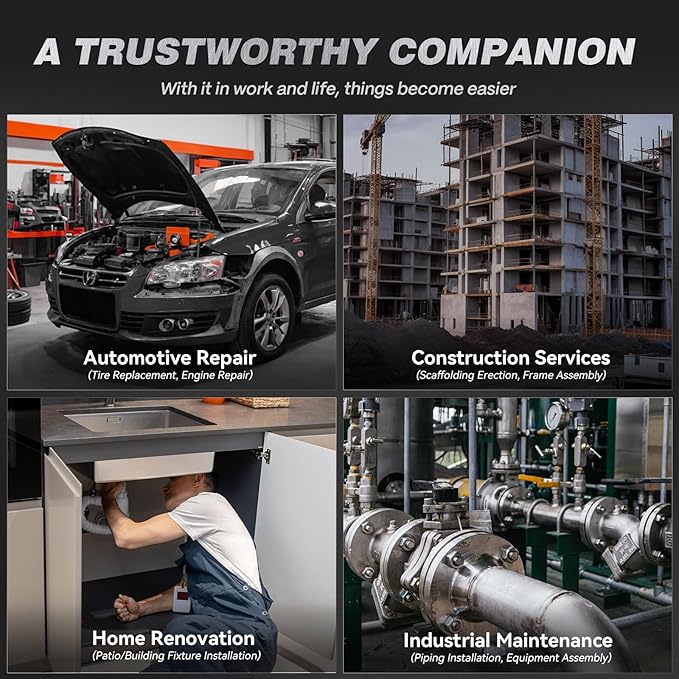 ARCCAPTAIN Cordless Impact Wrench, 1000Ft-lbs (1350N.m) 1/2" High Torque Impact Gun, 15C High-Rate 2x4.0Ah Batteries, 20V Power Impact Driver, Supports Up to 40mm Socket for Heavy Truck/Car/Pickup