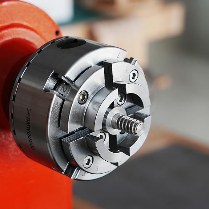 Safe Lock Woodworm Screw for Woodturning Lathe Chuck, Fits Sorby, Record Power, Nova, Harbor Freight Bauer 23222A-B, Vicmarc Chucks.
