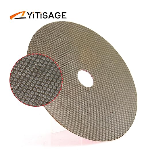 5 Inch Electroplated Diamond Grinding/Polishing Pads Sanding Granite Concrete Glass Metal Stone Grinding Disc(grit 400-1pc)
