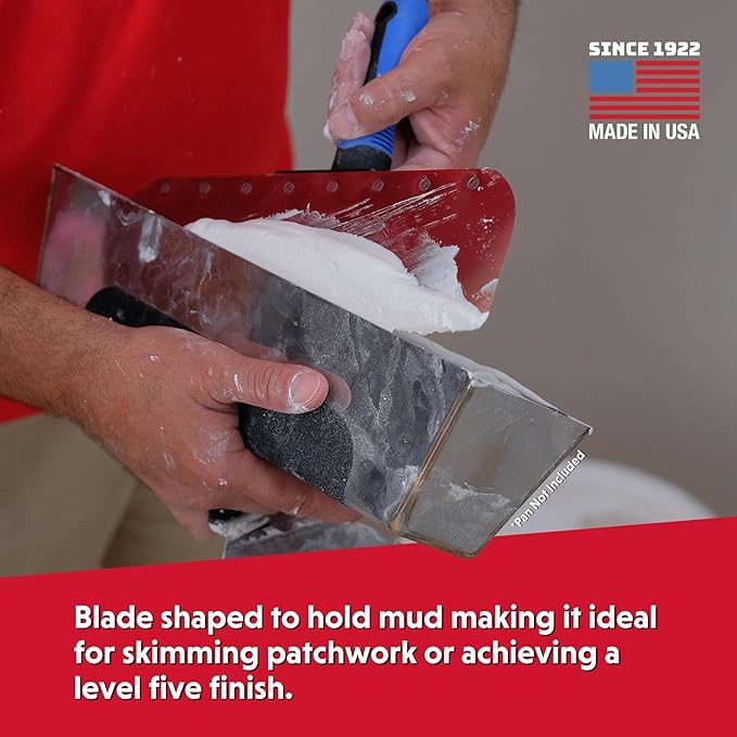 14" Stainless Steel Radius Skimming Blade | Advance Equipment MFG Co. | (Model SB-14) Drywall Tool for Smooth Finish & Patching ??100+ YEARS FAMILY OWNED USA MADE