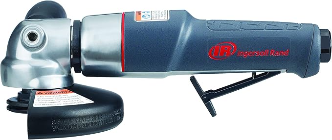 Ingersoll Rand 345MAX Air Angle Grinder/Cut-off Tool, 5" Wheel, 12,000 RPM, 0.88 HP, 5/8"-11 Thread, Rear Exhaust