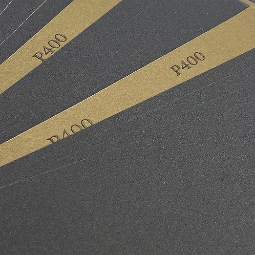 9 x 11 Inch Sandpaper,400 Grit Wet Dry Sanding Sheets,15PCS Premium Silicon Carbide Sand Paper for Wood Metal Ceramic or Auto Polishing and Scratches Removing