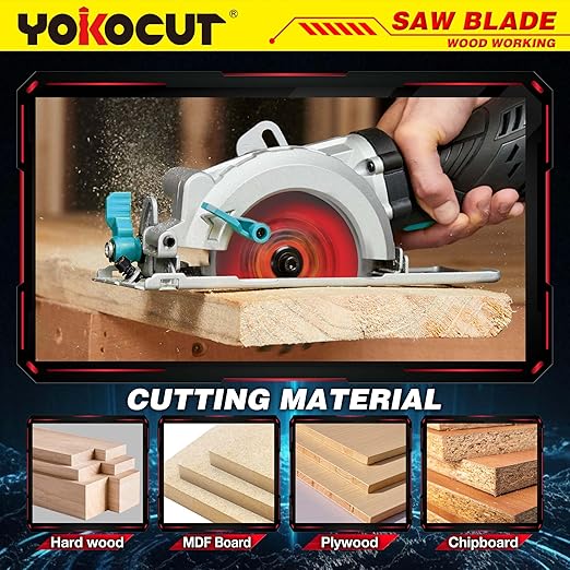 12 Inch Mitre Saw Blades, 32T for General Purpose & 80T for Ultra-Fine Finish Wood Cutting, Carbide-Tipped Professional Table Saw Blade with 1-Inch Arbor - 2 Pack