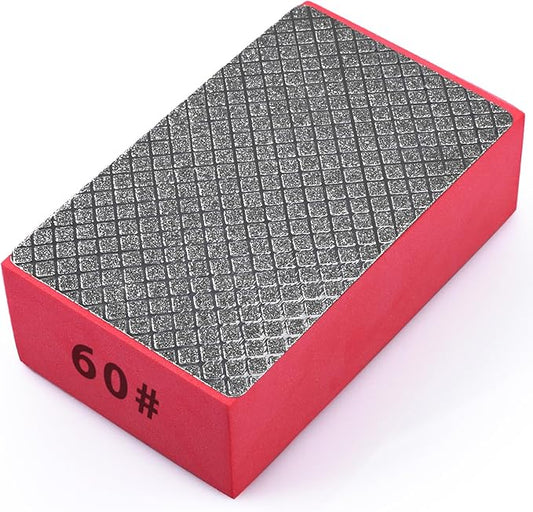 1pcs Diamond Hand Polishing Pads for Ceramic Tile Glass Grinding,Sanding Blocks Polishing 60#