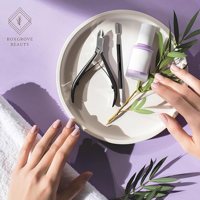 Professional Cuticle Cutter & Pusher Trimmer Manicure Tools with Double Spring ??Perfect Nail Care Tool for Manicure & Pedicure Beauty at Home/Spa/Saloon