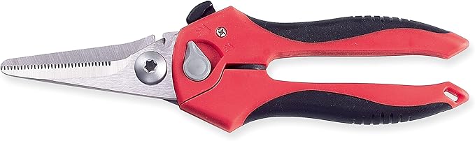 Ascend Tools 8 inch Heavy Duty Professional Spring Loaded Multipurpose Straight Edge Shears