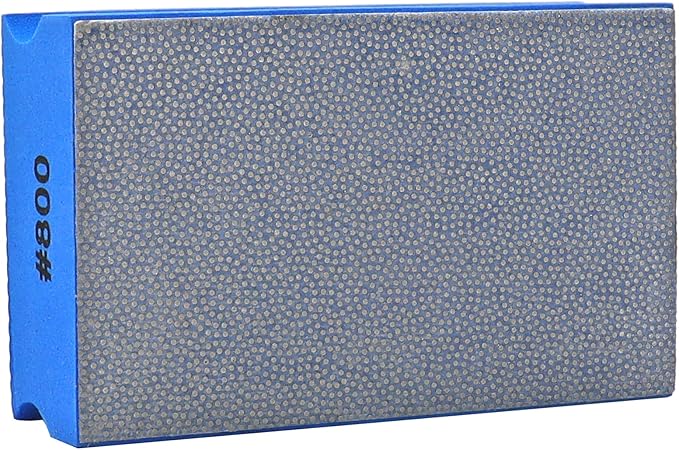 HIGHDRIL Diamond Hand Polishing Pad - Grit 800 Diamond Electroplated Hand Sanding Pads Polishing Blocks for Granite, Marble, Glass, Concrete